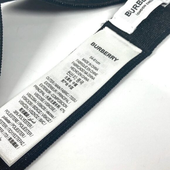 BURBERRY Logo Glitter Hair Accessories head band hair band Nylon Black main image 8